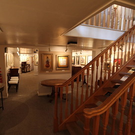 The lower Gallery has a large selection of furniture and paintings